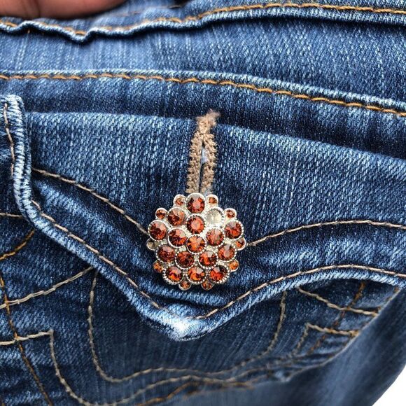 TRUE Religion Jeans Size 25 GEM STONE Blue - Picture 10 of 13